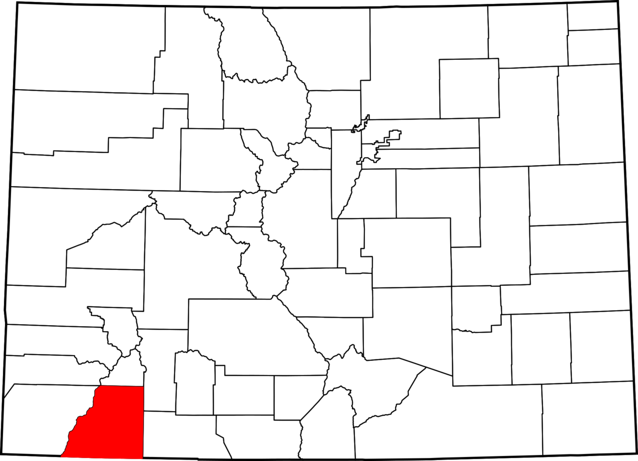 Map La Plata County Colorado 1280x926 